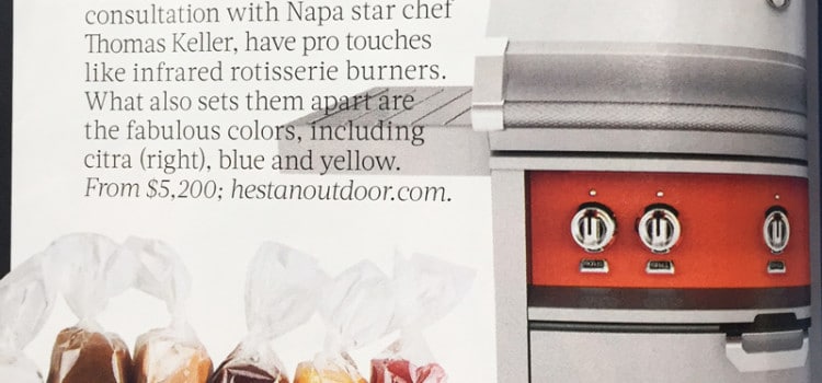 Hestan Outdoor Grill Featured in Food and Wine Magazine